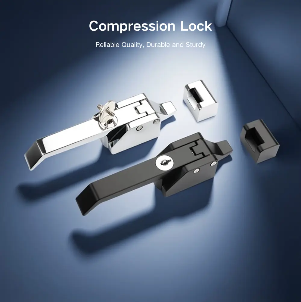 Compression Latch Lock For Freezer And Industrial Doors